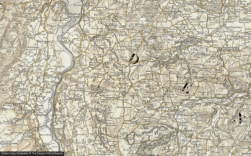 Old Map of Rhandir, 1902-1903 in 1902-1903