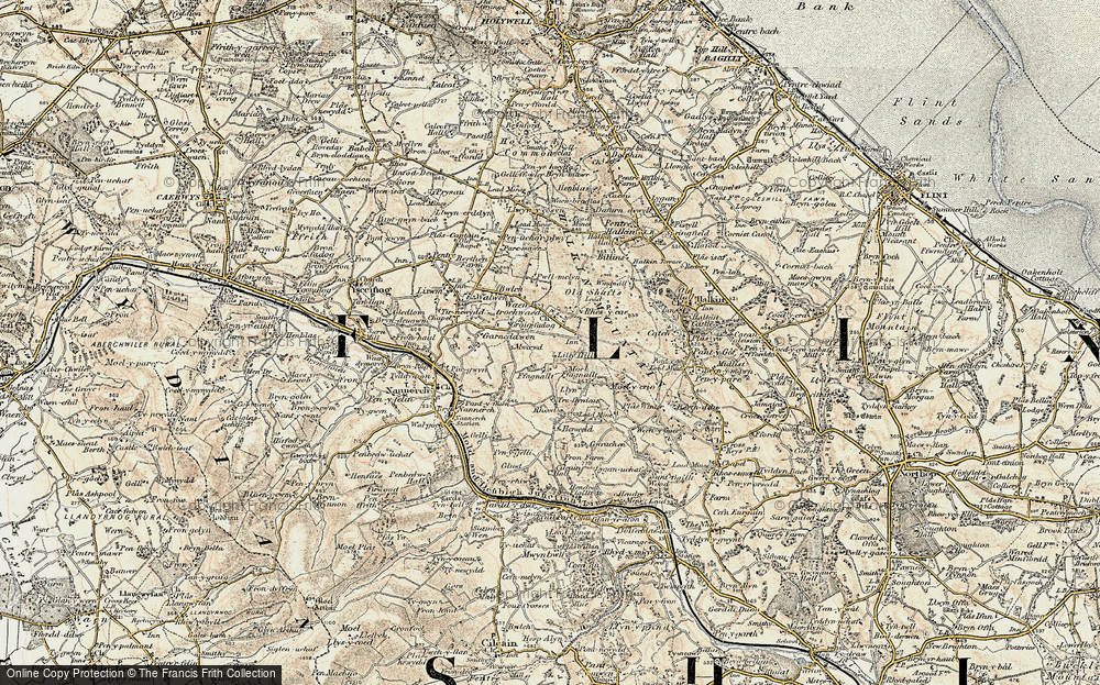 Old Map of Historic Map covering Bryn Siriol in 1902-1903