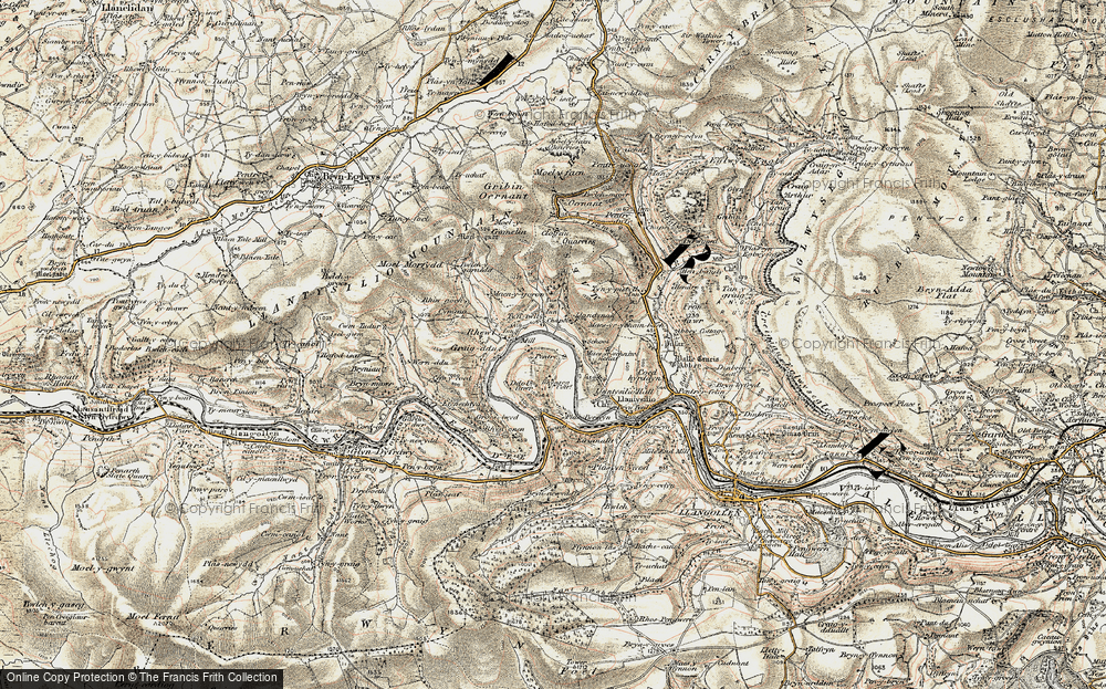 Old Map of Rhewl, 1902-1903 in 1902-1903