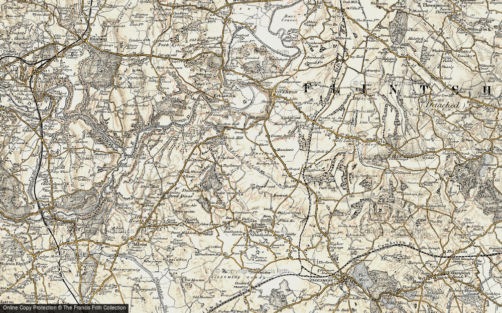 Old Map of Rhewl, 1902 in 1902