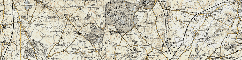 Old map of Shavington Park in 1902