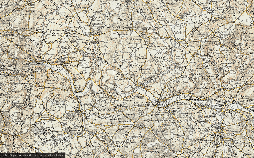 Old Map of Rhippinllwyd, 1901 in 1901