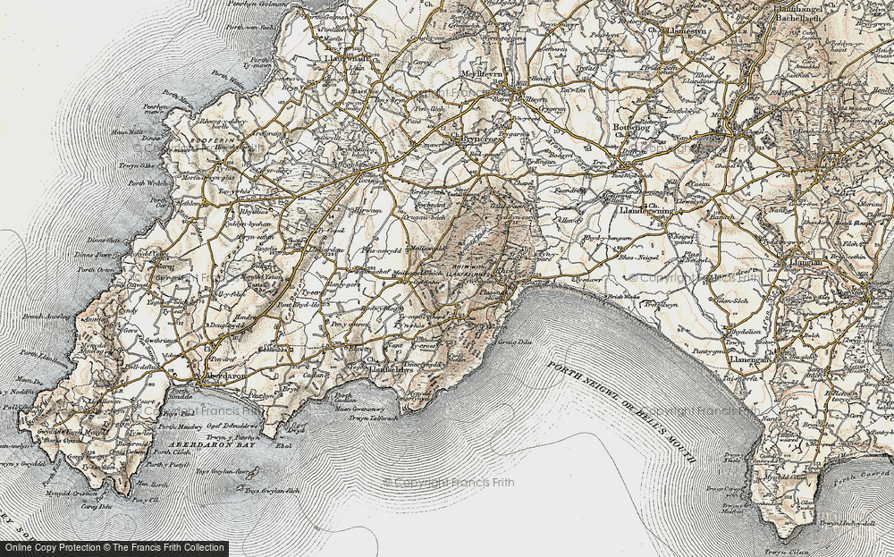 Old Map of Historic Map covering Ty Mawr in 1903