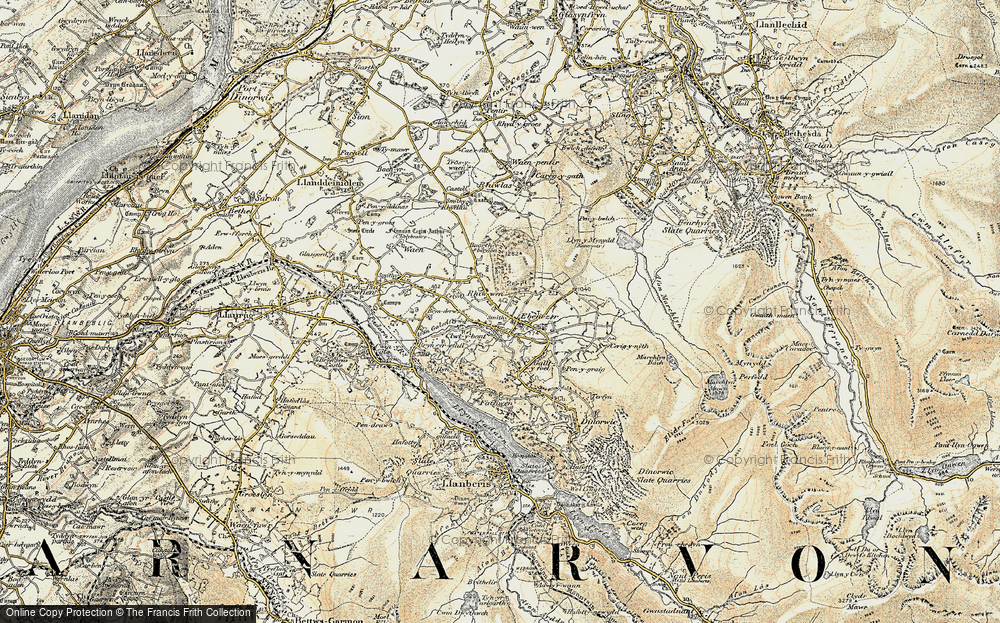 Old Map of Rhiwen, 1903-1910 in 1903-1910