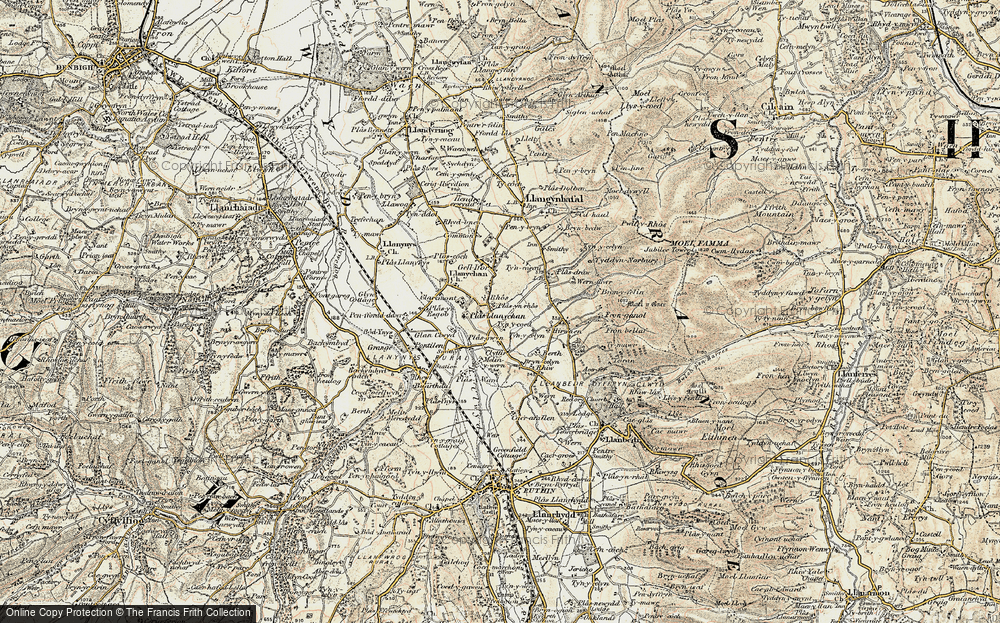 Old Map of Rhôs, 1902-1903 in 1902-1903