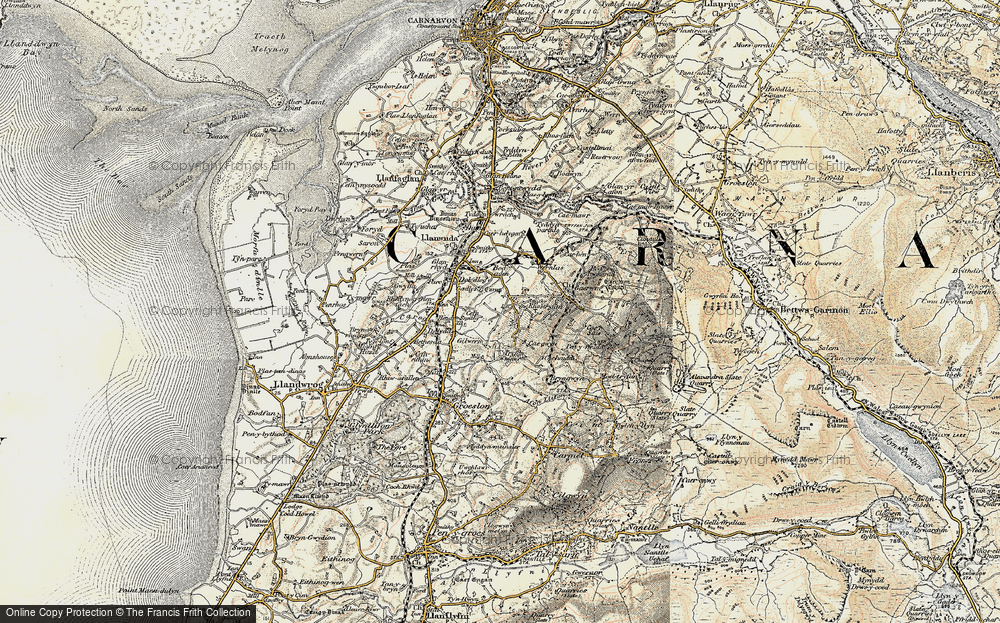 Old Map of Rhos Isaf, 1903-1910 in 1903-1910