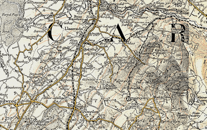 Old map of Rhos Isaf in 1903-1910