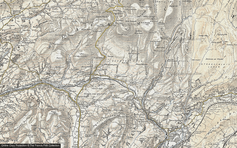 Old Map of Rhosaman, 1900-1901 in 1900-1901