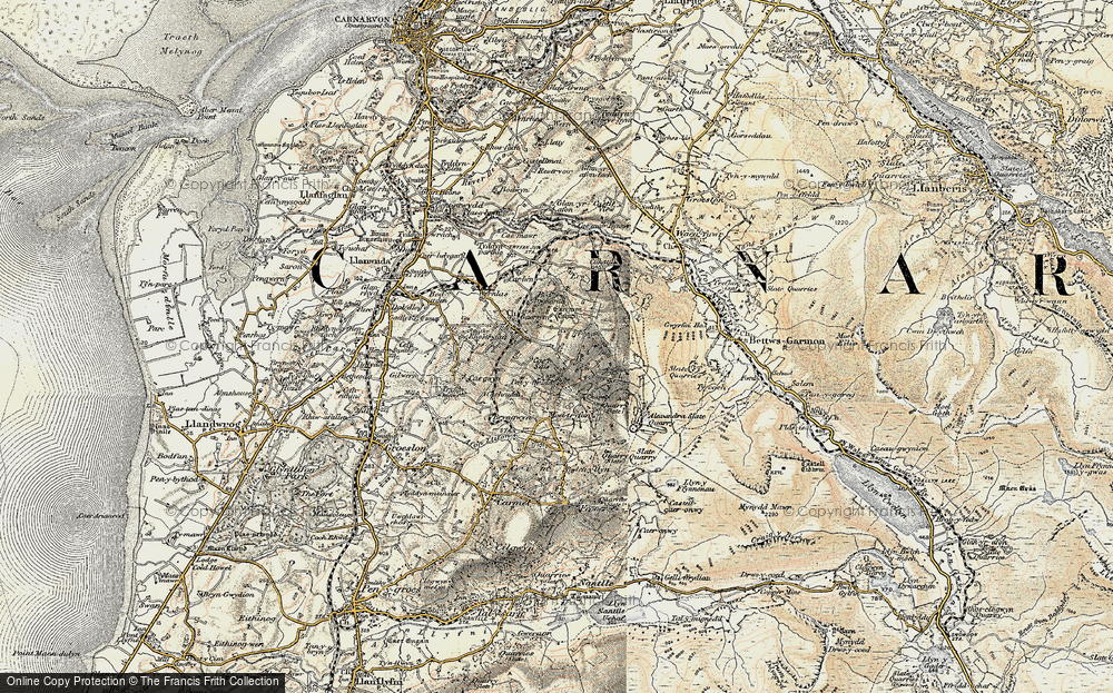 Old Map of Historic Map covering Bodgarad in 1903-1910