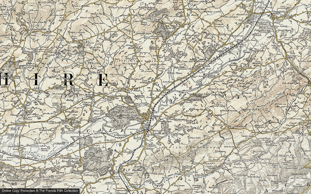 Old Map of Rhosmaen, 1900-1901 in 1900-1901