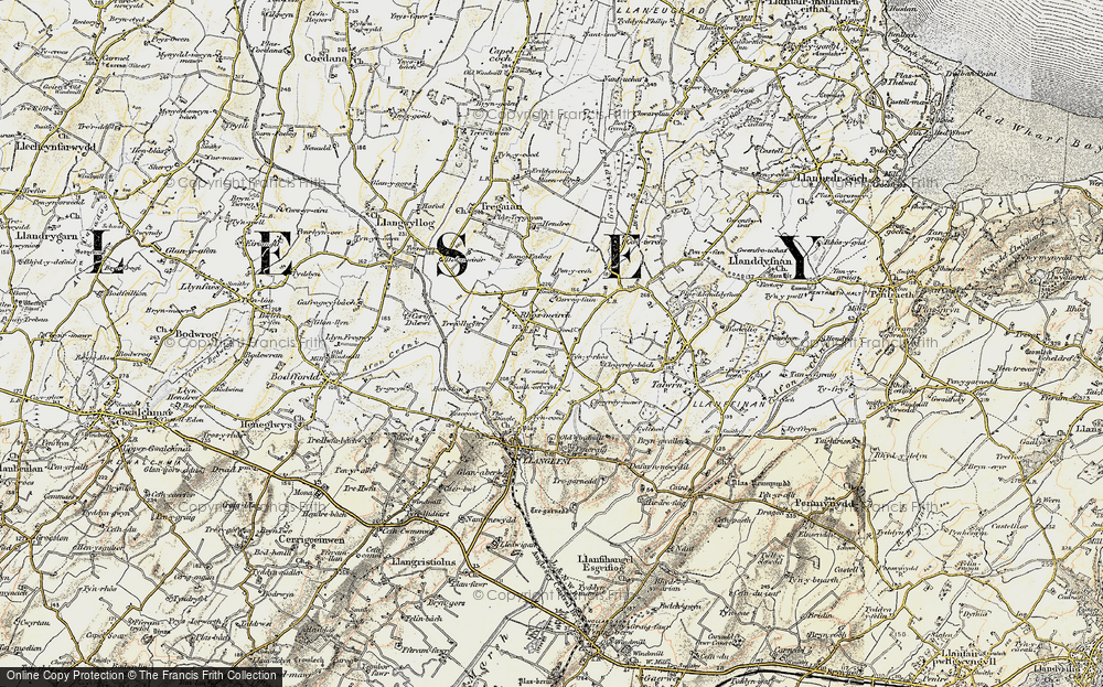 Old Map of Historic Map covering Dingle, The in 1903-1910