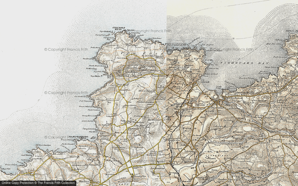 Old Map of Rhosycaerau, 1901-1912 in 1901-1912