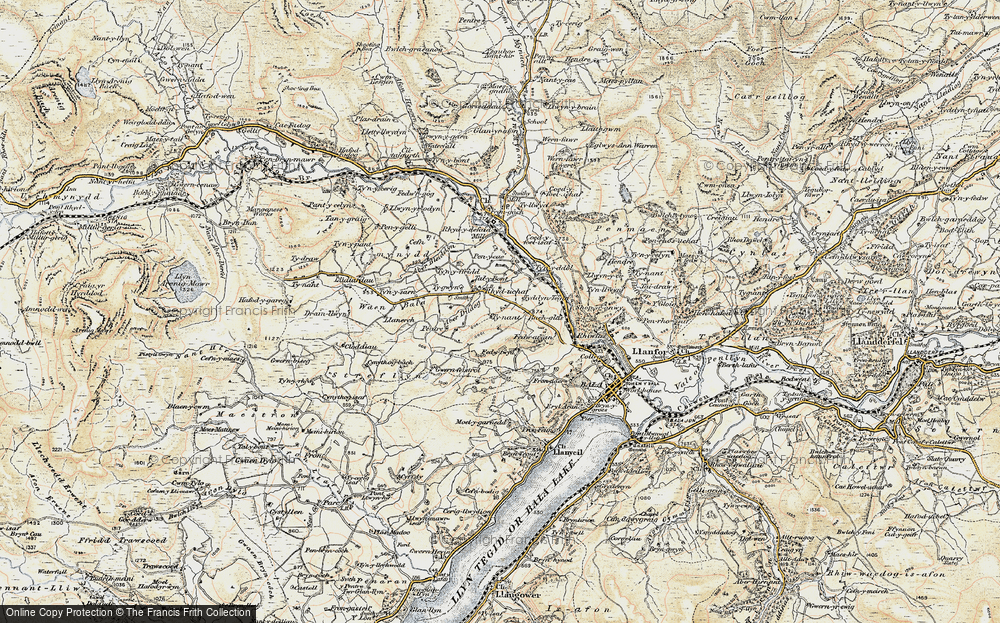 Old Map of Rhyd-uchaf, 1902-1903 in 1902-1903
