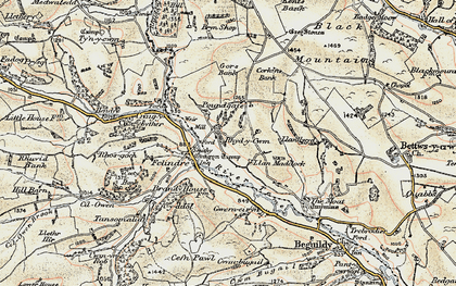 Old map of Rhyd-y-cwm in 1901-1903