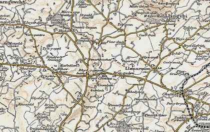Old map of Rhyd-y-gwystl in 1903