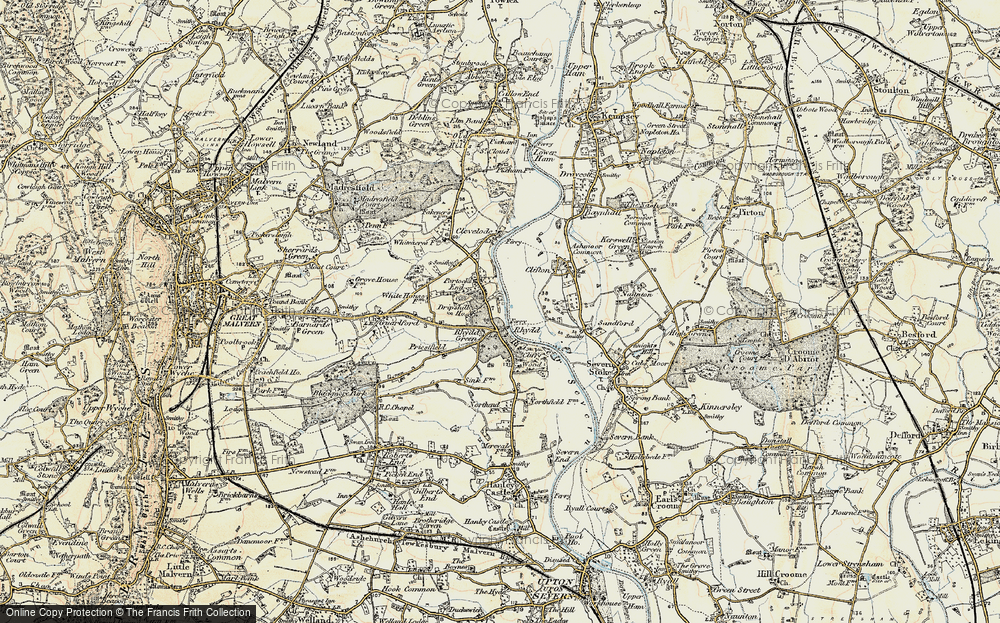 Old Map of Rhydd, 1899-1901 in 1899-1901