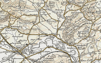 Old map of Aberhafesp in 1902-1903