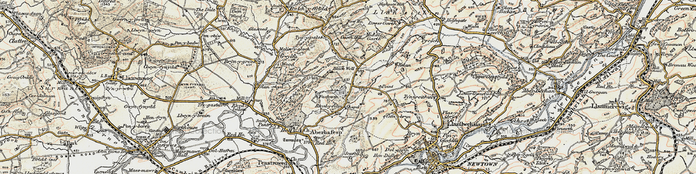 Old map of Rhydyfelin in 1902-1903