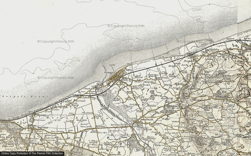 Old Map of Rhyl, 1902-1903 in 1902-1903