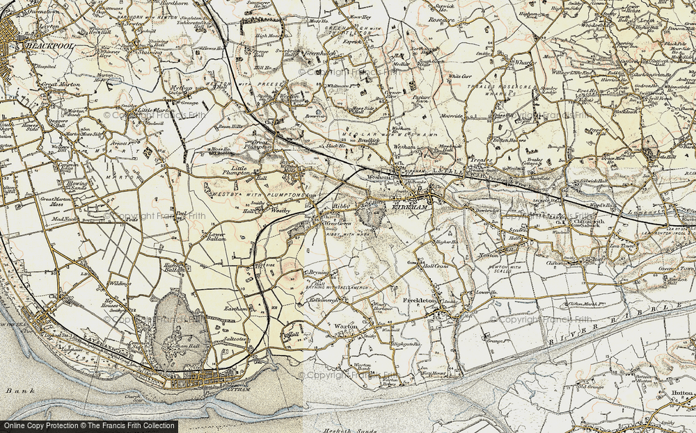 Old Map of Ribby, 1903 in 1903