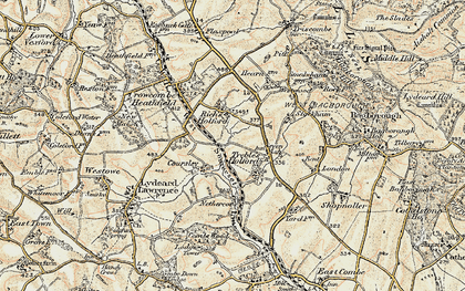 Old map of Rich's Holford in 1898-1900