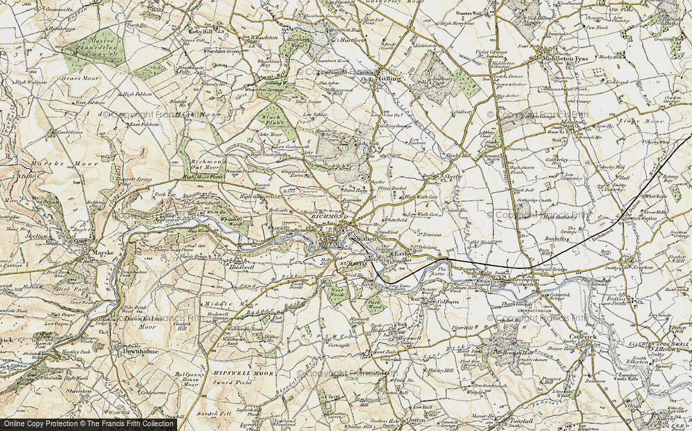 Old Map of Richmond, 1903-1904 in 1903-1904