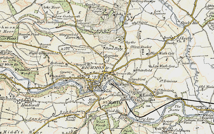 Old map of Richmond in 1903-1904