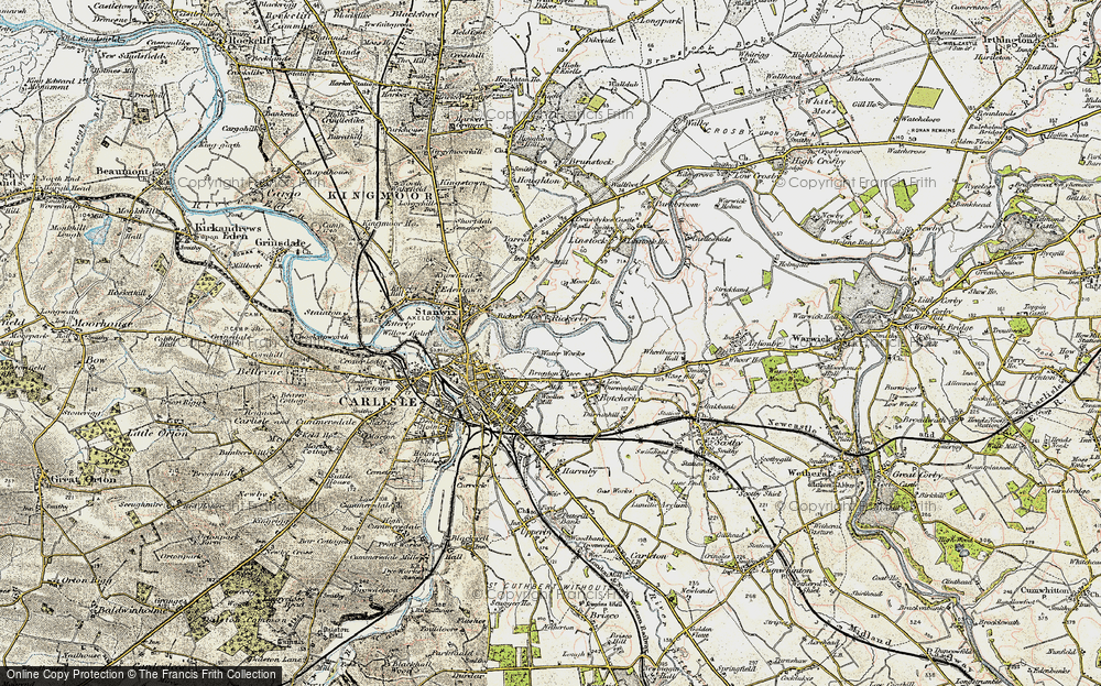 Old Map of Rickerby, 1901-1904 in 1901-1904