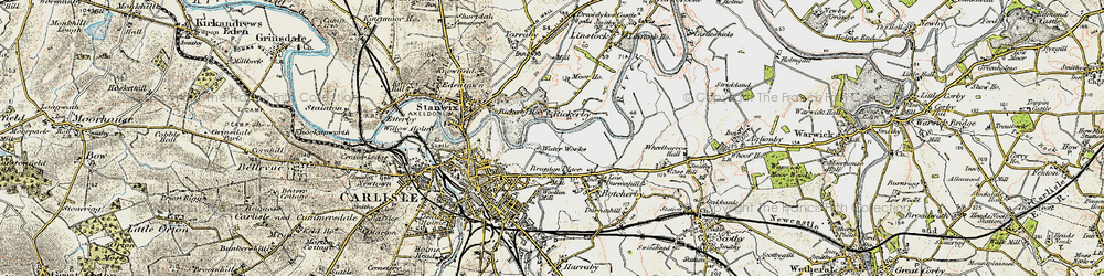 Old map of Rickerby in 1901-1904