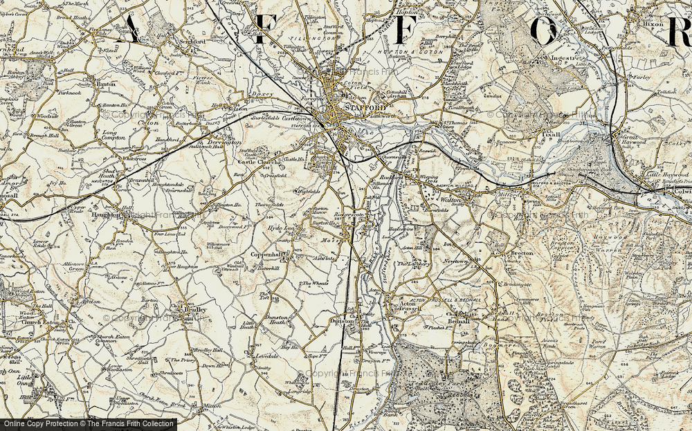 Old Map of Rickerscote, 1902 in 1902
