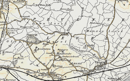Old map of Yotham in 1898