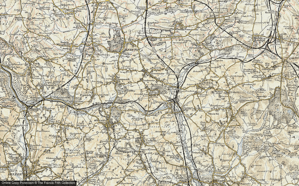 Old Map of Riddings, 1902 in 1902