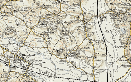 Old map of Riddle, The in 1900-1903