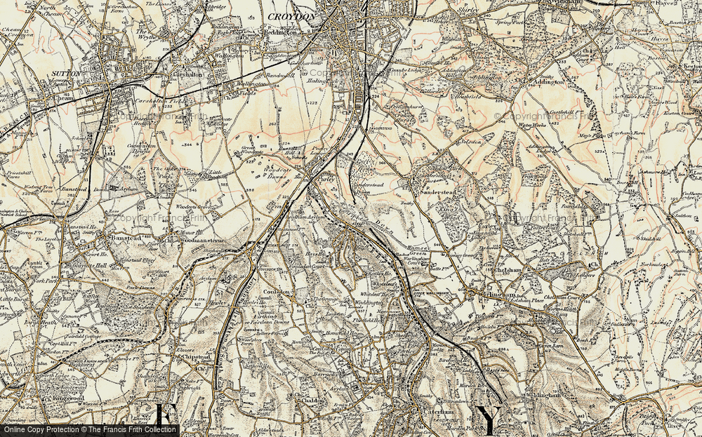 Old Map of Riddlesdown, 1897-1902 in 1897-1902