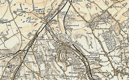 Old map of Riddlesdown in 1897-1902