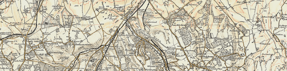 Old map of Riddlesdown in 1897-1902