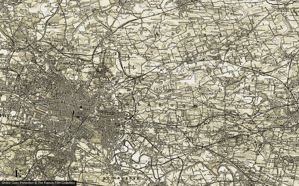 Old Map of Riddrie, 1904-1905 in 1904-1905