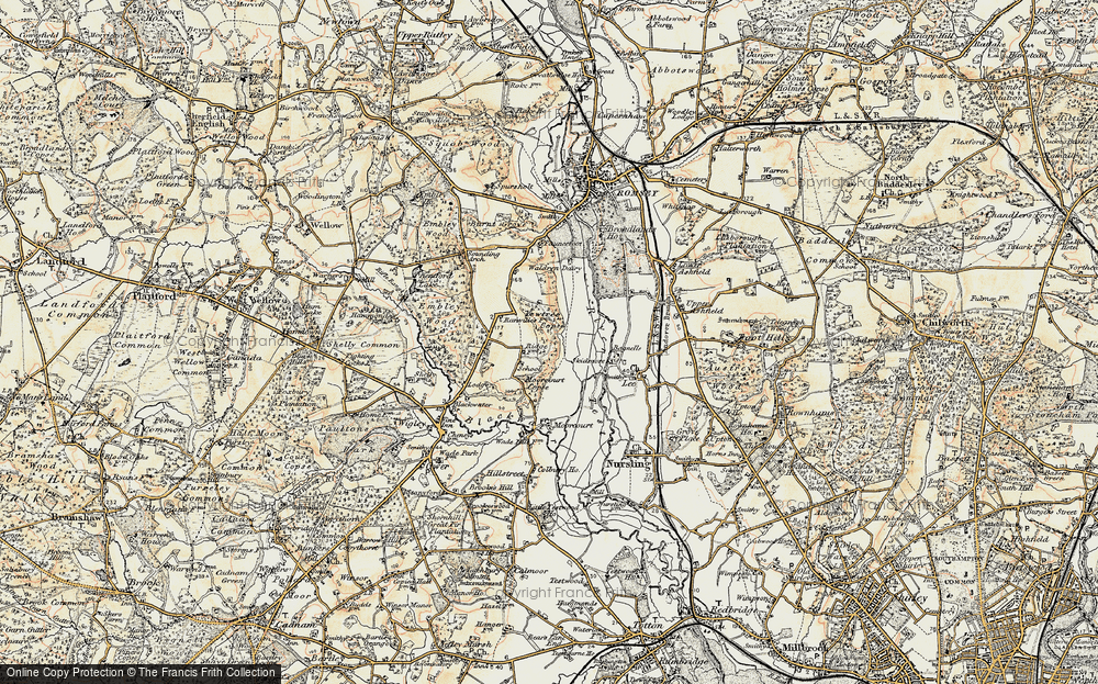 Old Map of Ridge, 1897-1909 in 1897-1909