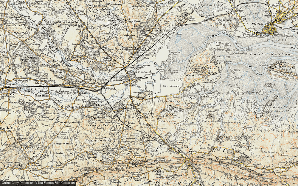 Old Map of Ridge, 1899-1909 in 1899-1909