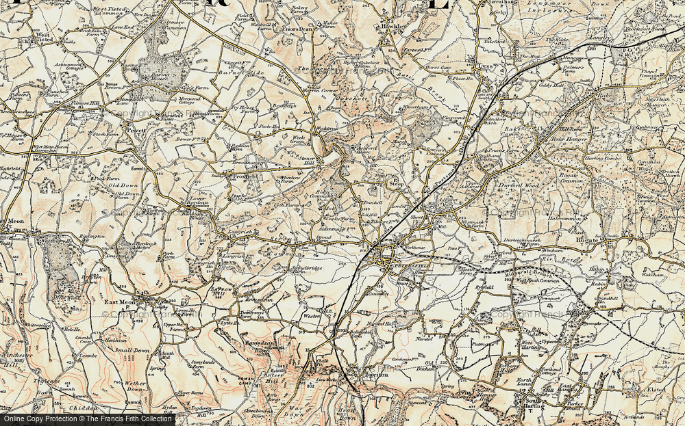 Old Map of Ridge Common, 1897-1900 in 1897-1900