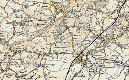 Old map of Ridge Common in 1897-1900