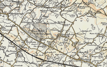Old map of Ridgeway in 1897-1898