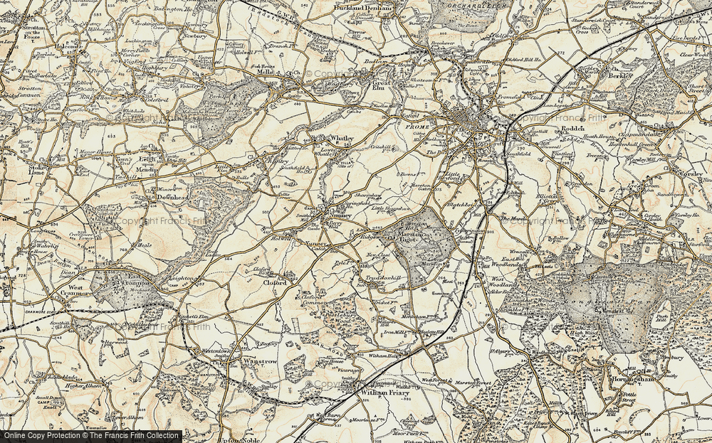 Old Map of Ridgeway, 1897-1899 in 1897-1899