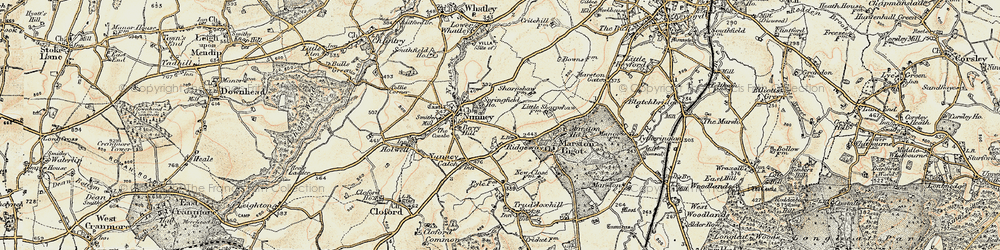 Old map of Ridgeway in 1897-1899
