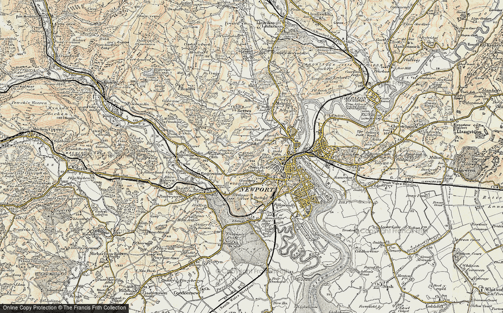 Old Map of Ridgeway, 1899-1900 in 1899-1900