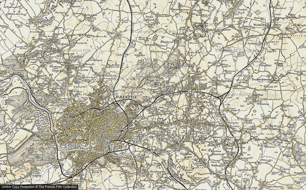 Old Map of Ridgeway, 1899 in 1899