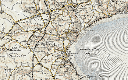 Old map of Ridgeway in 1901