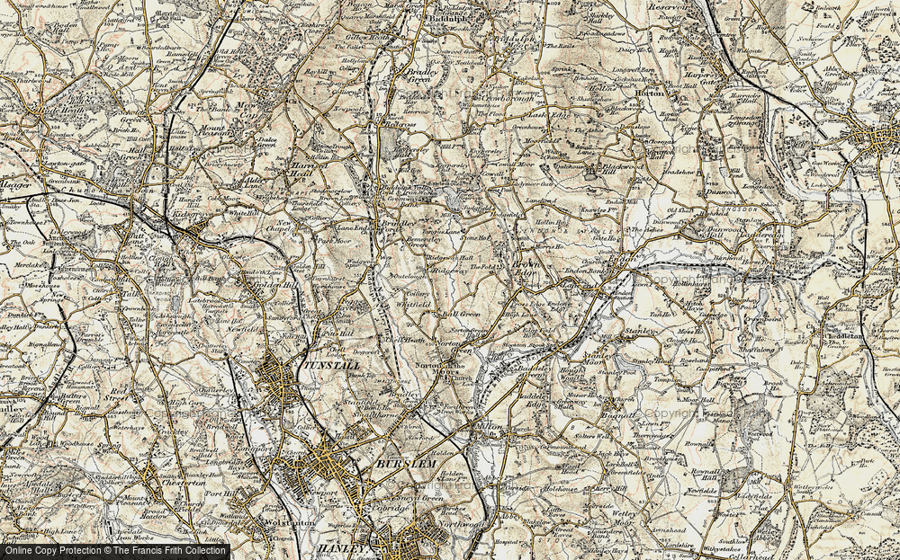 Old Map of Ridgeway, 1902 in 1902