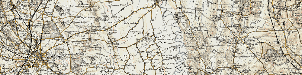 Old map of Ridleywood in 1902