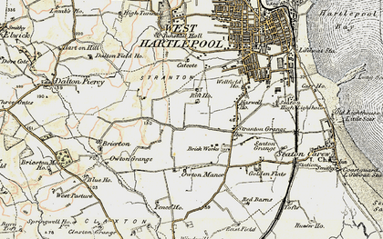 Old map of Rift House in 1903-1904